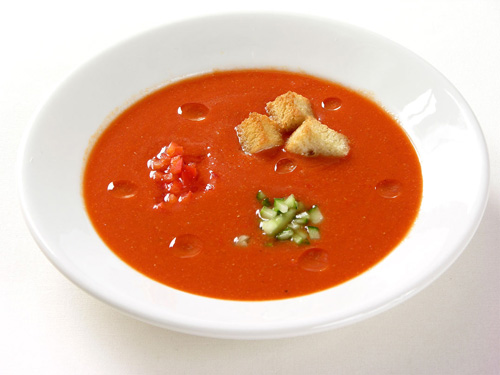 холодный суп гаспачо - сырая диета